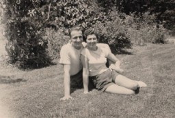 Regina with Victor Gelb in Vineland, New Jersey, 1952.
