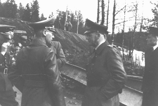 Josef Terboven (foreground, left), German commissioner for occupied Norway, 1940-1945.