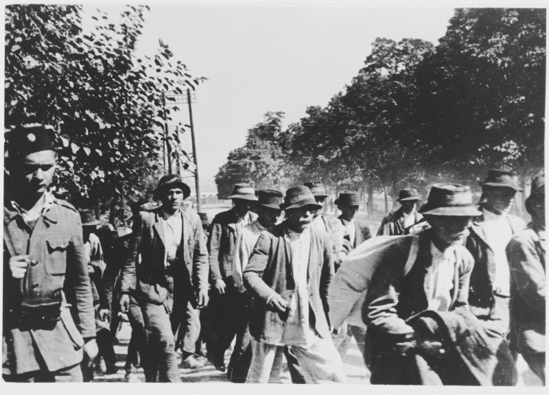 Deportation to the Jasenovac camp. Yugoslavia, probably 1942.