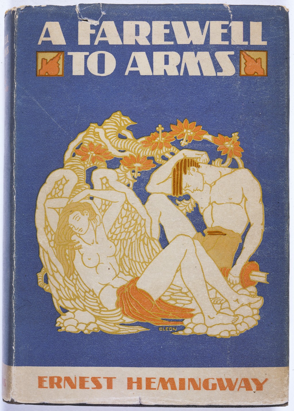 <p>Cover of Ernest Hemingway's  <em>A Farewell to Arms. </em>(1929 cover. Princeton University Library.)</p>
<p>In 1933, Nazi students at more than 30 German universities pillaged libraries in search of books they considered to be "un-German." Among the literary and political writings they threw into the flames during the <a href="/narrative/7631">book burning</a> were the works of Ernest Hemingway. </p>