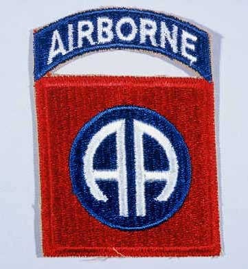 Insignia of the 82nd Airborne Division. The nickname for the 82nd Airborne Division originated in World War I, signifying the "All American" composition of its members.