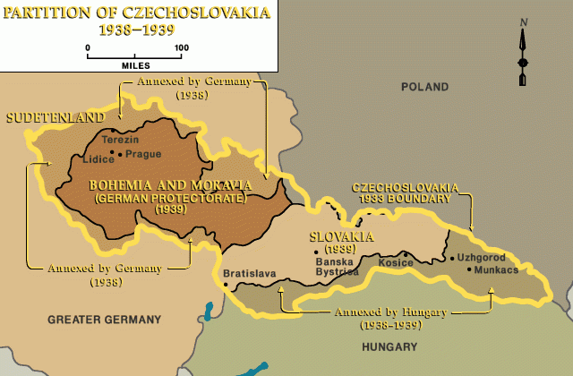 Partition of Czechoslovakia, 1938-1939 [LCID: cze71030]