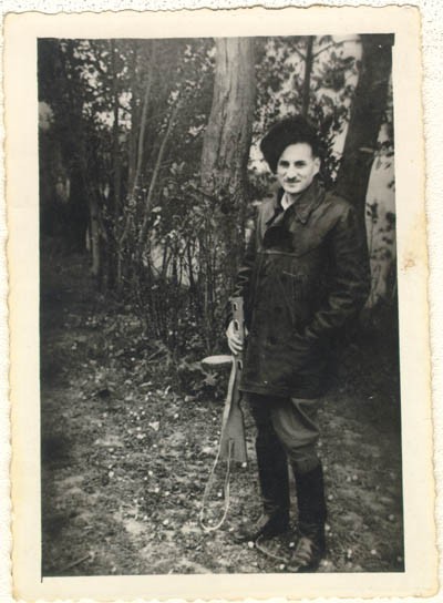 Aron Derman while he was with Polish partisans in 1944. [LCID: derm10]