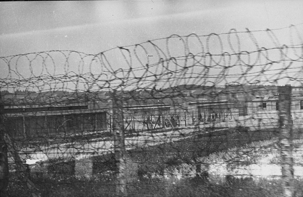 The fence surrounding the Plaszow camp. Plaszow, Poland, 1943-1944. [LCID: 03405]