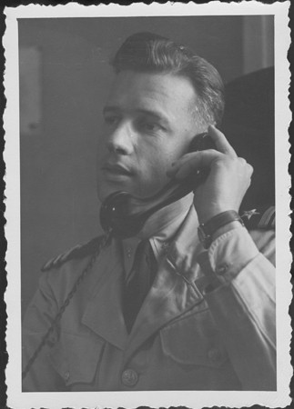 Lieutenant Commander Harris, American prosecutor at the commission hearings investigating indicted Nazi organizations. [LCID: 94506]