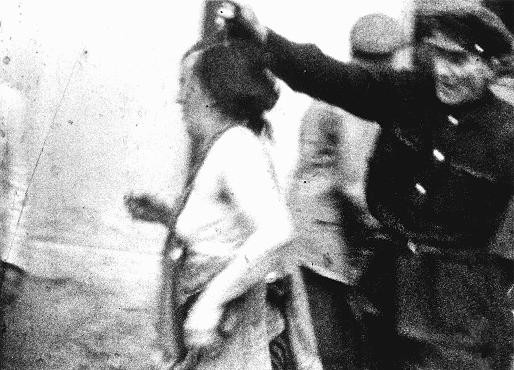 Scene during a pogrom against the Jews of Lvov. Poland, 1941. [LCID: 73704]