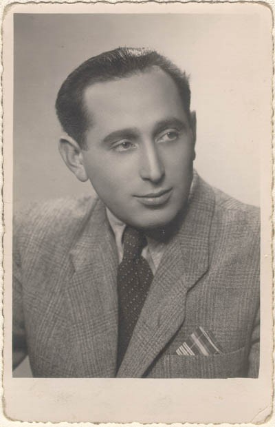 Miles Lerman (who married Regina's sister Krysia), Lodz, Poland, 1945. [LCID: gelb17]