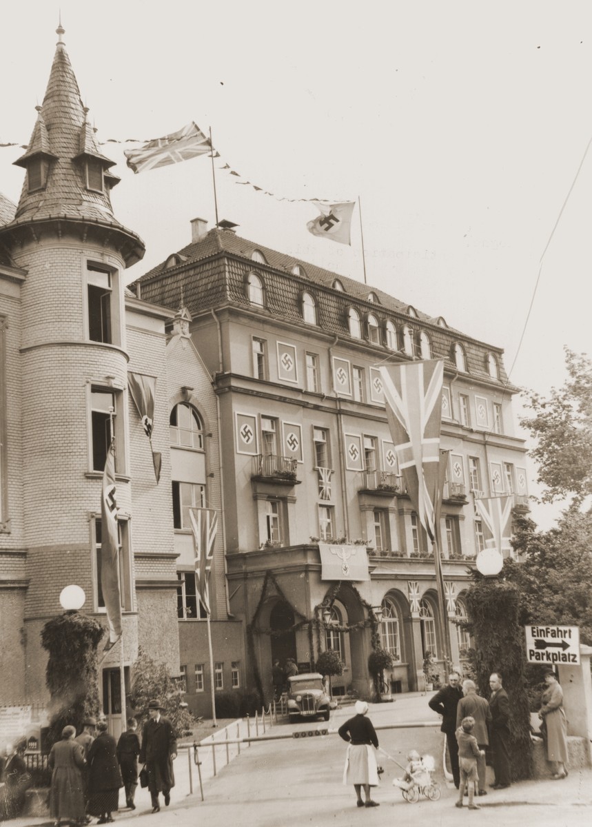 The Hotel Dreesen, where Neville Chamberlain and Hitler held their second meeting on the Sudetenland and German demands for Czech ... [LCID: 45101]