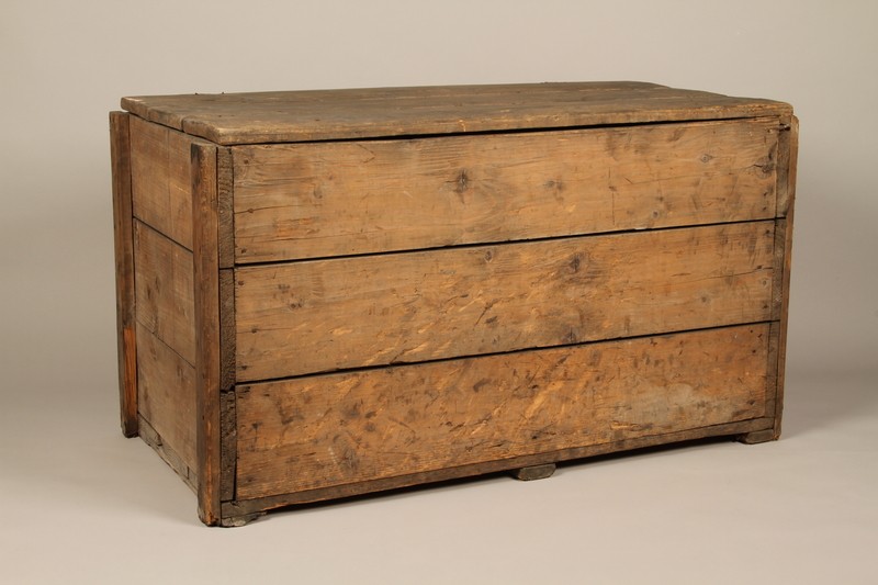 Large wooden crate used by Zegota to hide false documents