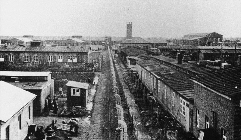 View of Neuengamme concentration camp. Germany, wartime.