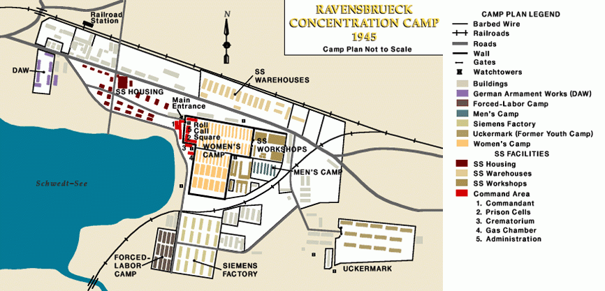 Ravensbrueck concentration camp, 1945 [LCID: rav22044]