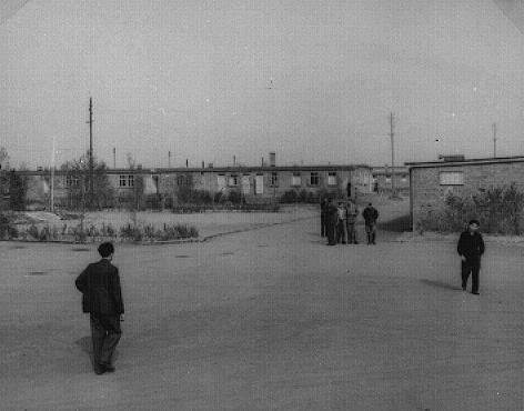 View of the Zeilsheim displaced persons camp. Zeilsheim, Germany, 1945. [LCID: 80928]