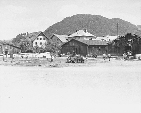 View of the Salzburg displaced persons camp. Salzburg, Austria, May 25, 1945.