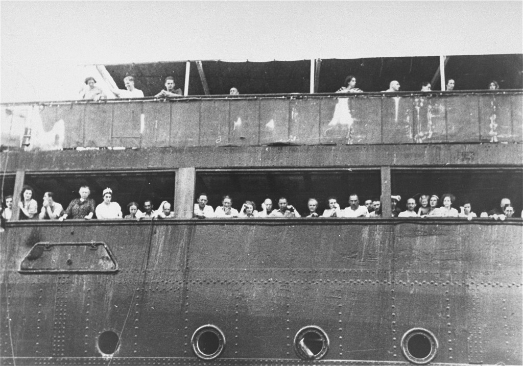 Refugees aboard the "St. Louis" wait to hear whether Cuba will grant them entry.
