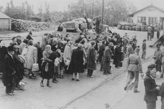 Deportation of Jews. Koszeg, Hungary, July 1944.