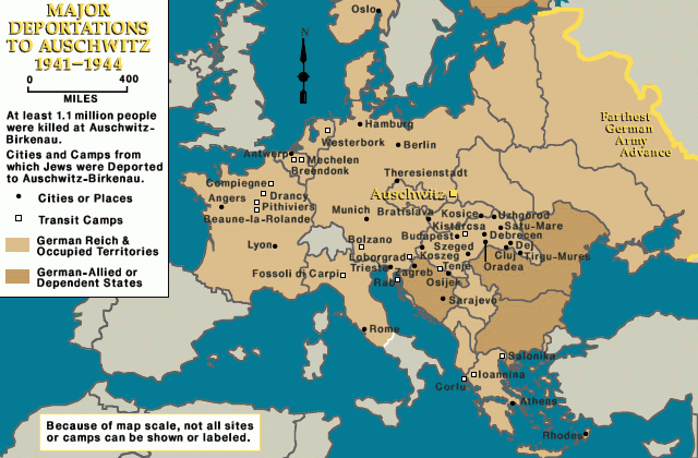 Major deportations to Auschwitz, 1941-1944 [LCID: auc78060]