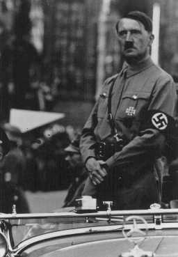 Adolf Hitler. Place and date uncertain.