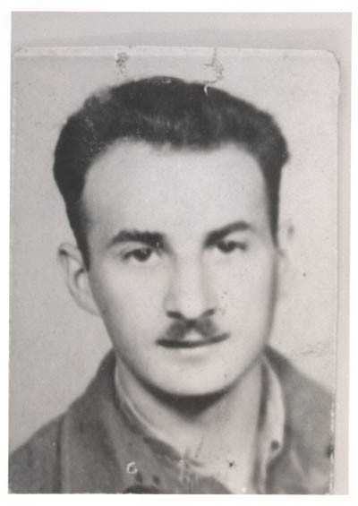 Aron in Budapest, 1945, while en route from Poland to Italy with Brihah, moving to Palestine.