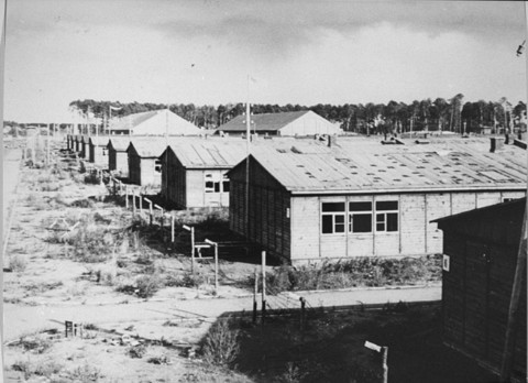 <p>A view of barracks in the <a href="/narrative/3933">Stutthof concentration camp</a>. This photograph was taken after the <a href="/narrative/2317">liberation</a> of the camp. Stutthof, near Danzig, 1945.</p>