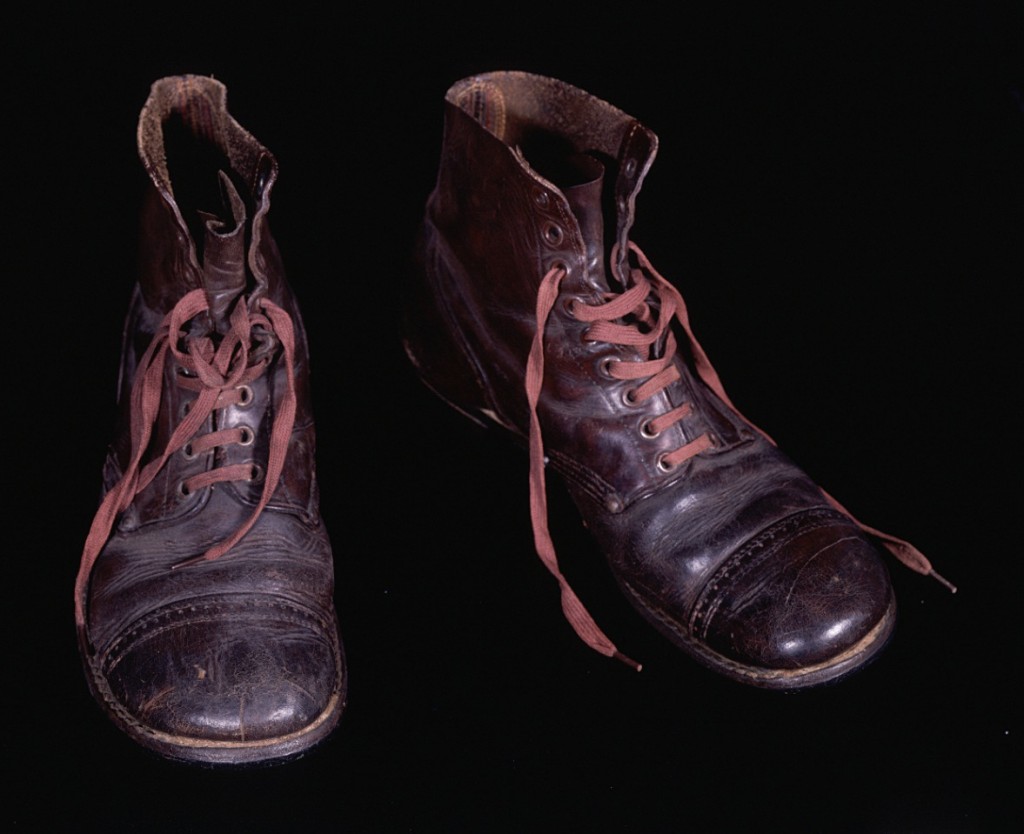 Boots issued to Jacob Polak by the Red Cross [LCID: 1998l0ju]
