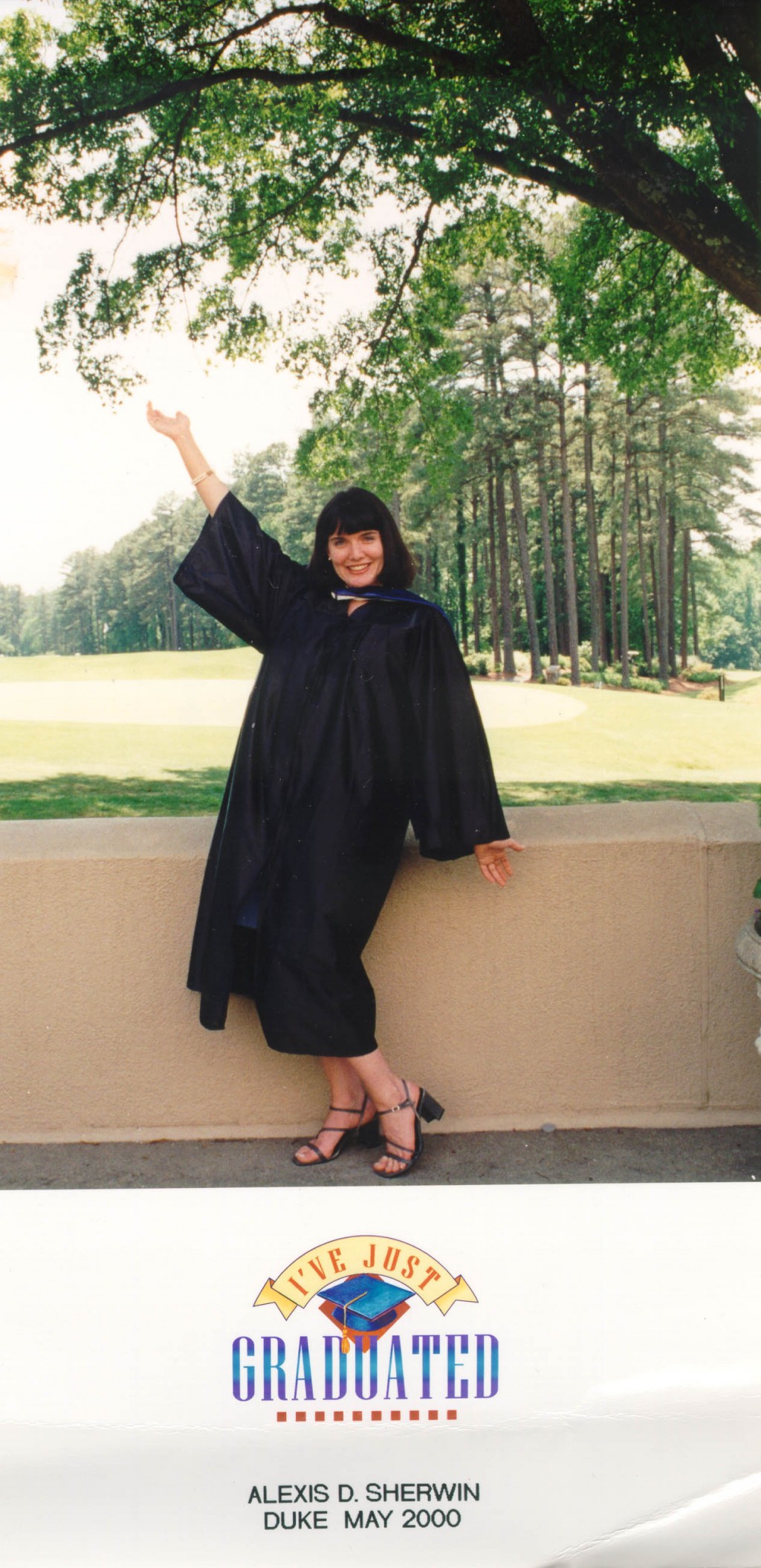 Blanka's granddaughter Alexis Danielle graduates from university in May 2000.