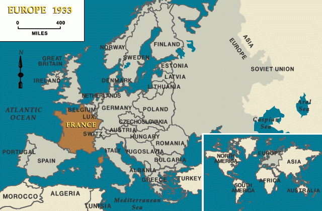 Europe 1933, France indicated [LCID: eur69330]