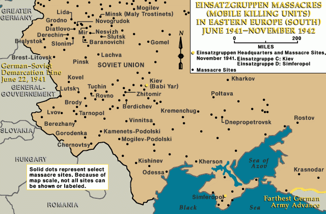Einsatzgruppen activity in the Ukraine