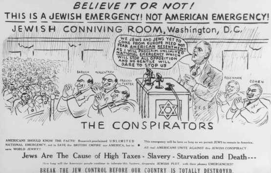 Antisemitic propaganda. United States, date uncertain. [LCID: 91811]