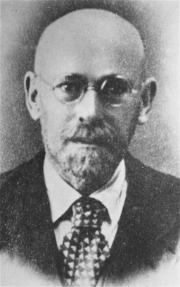 Portrait of Janusz Korczak, a Polish Jewish doctor and author who ran a Jewish orphanage in Warsaw, circa 1930.