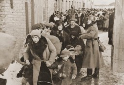 Scene during the deportation of Jews from Lublin. 1942. 
