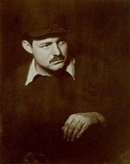 Portrait of Ernest Hemingway by Helen Pierce Breaker. Paris, France, ca. 1928.



In 1933, Nazi students at more than 30 German universities pillaged libraries in search of books they considered to be "un-German." Among the literary and political writings they threw into the flames were the works of Ernest Hemingway. 



 