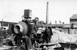 Construction of Oskar Schindler's armaments factory in Bruennlitz. Czechoslovakia, October 1944.