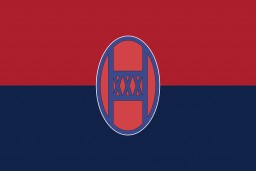 A digital representation of the United States 30th Infantry Division's flag. 
The US 30th Infantry Division (the "Old Hickory" division) was established in 1917 and fought in World War I. During World War II, they were involved in the Battle of the Bulge and also liberated Weferlingen, a subcamp of Buchenwald. The 30th Infantry Division was recognized as a liberating unit in 2012 by the United States Army Center of Military History and the United States Holocaust Memorial Museum (USHMM). 
 