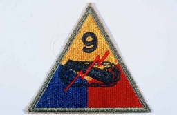Insignia of the 9th Armored Division. Although no nickname for the 9th was in common usage throughout World War II, "Phantom" division was sometimes used in 1945. It originated during the Battle of the Bulge, when the 9th Armored Division seemed, like a phantom, to be everywhere along the front.