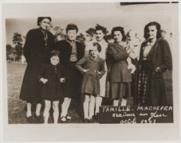 The Machefer family in Oradour. All of the people pictured here, except for the father, were killed by the SS during the June 10, 1944, massacre. Oradour-sur-Glane, France, October 1943.