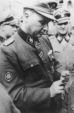 Léon Degrelle, an extreme right-wing Belgian politician and Nazi collaborator. Photo dated 1933–1945.