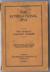 《国际犹太人》主要基于议定书编写，售出超过 50 万册，被翻译成至少 16 种语言。此书于 1920 年在密歇根州迪尔伯恩（Dearborn）出版。