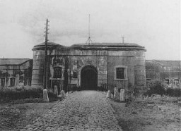 Entrance to the Breendonk internment camp. Breendonk, Belgium, 1940-1944.