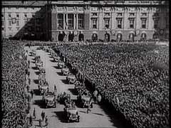 German troops entered Austria on March 12, 1938. The annexation of Austria to Germany was proclaimed on March 13, 1938. In this German newsreel footage, Austrians express overwhelming enthusiasm for the Nazi takeover of their country.