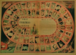 Poster of a pro-Dreyfus parlor game, France, ca. 1898