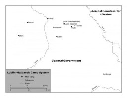 Lublin/Majdanek camp system showing the main camp and subcamps. 