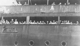 Refugees aboard the 