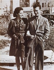 Jewish parachutist Hannah Szenes with her brother