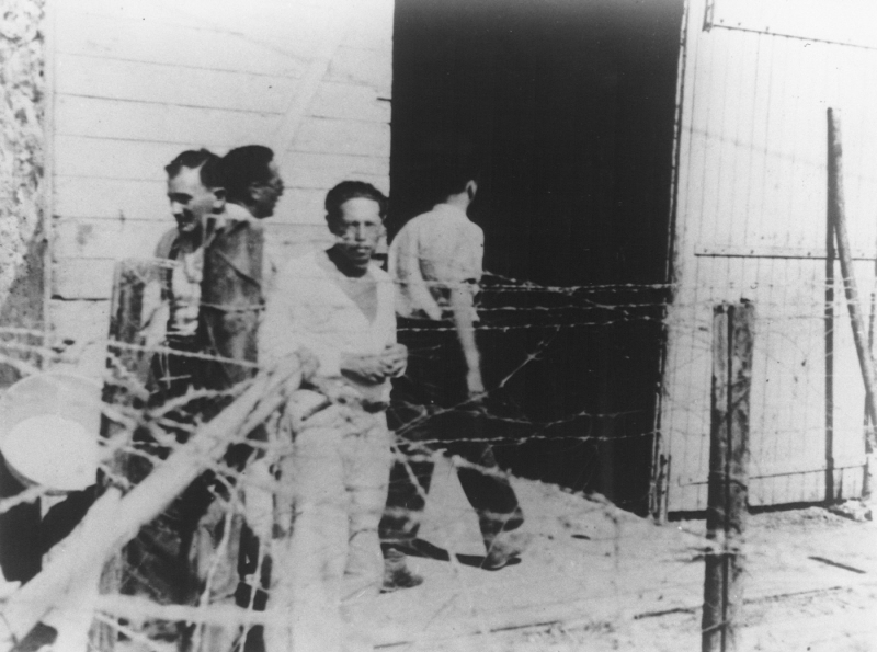 Lion Feuchtwanger during his internment in the Les Milles camp