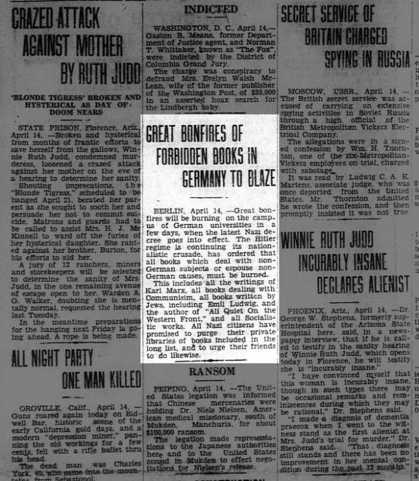 Seward Daily Gateway, April 14, 1933