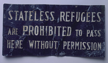 Sign from Shanghai Ghetto