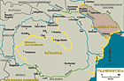 Romania 1942, Transnistria indicated